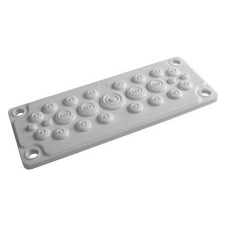 Кабельный ввод, пластик V0 UL94, IP65, +130 - 40, 25 отверстий (упак. 1шт) Кабельный ввод, пластик V0 UL94, IP65, +130 - 40, 25 отверстий (упак. 1шт)