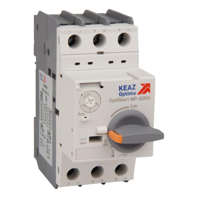 Силовой автомат для защиты двигателя КЭАЗ OptiStart MP 26А 3P, термомагнитный расцепитель, 251688 Силовой автомат для защиты двигателя КЭАЗ OptiStart MP 26А 3P, термомагнитный расцепитель, 251688