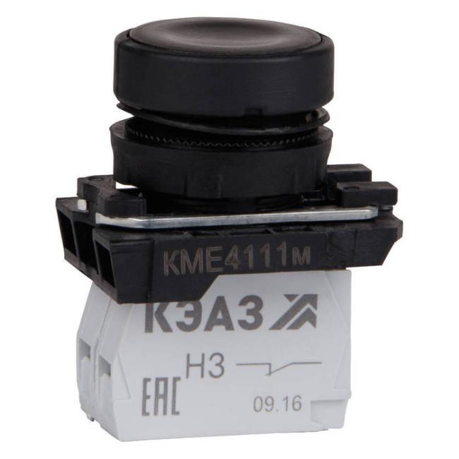 Кнопка КМЕ4122м-черный-2но+2нз-цилиндр-IP40-КЭАЗ Кнопка КМЕ4122м-черный-2но+2нз-цилиндр-IP40-КЭАЗ