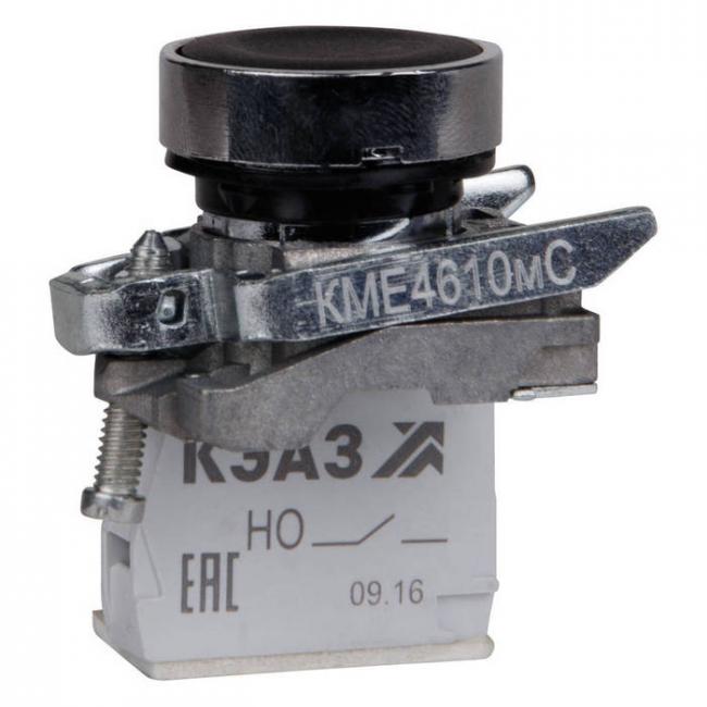 Кнопка КМЕ4501мС-черный-0но+1нз-цилиндр-IP54-КЭАЗ Кнопка КМЕ4501мС-черный-0но+1нз-цилиндр-IP54-КЭАЗ
