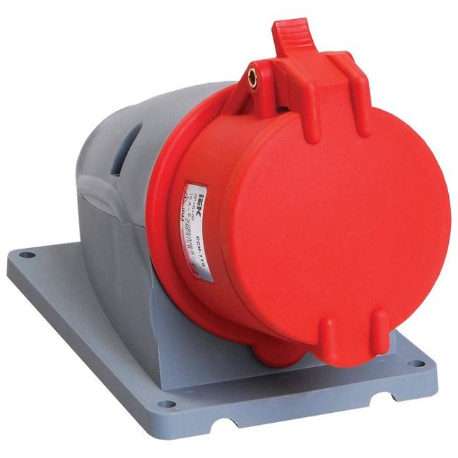 Розетка стационарная ССИ-124 32А-6ч/380-415В 3Р+РЕ IP44 MAGNUM ИЭК Розетка стационарная ССИ-124 32А-6ч/380-415В 3Р+РЕ IP44 MAGNUM ИЭК