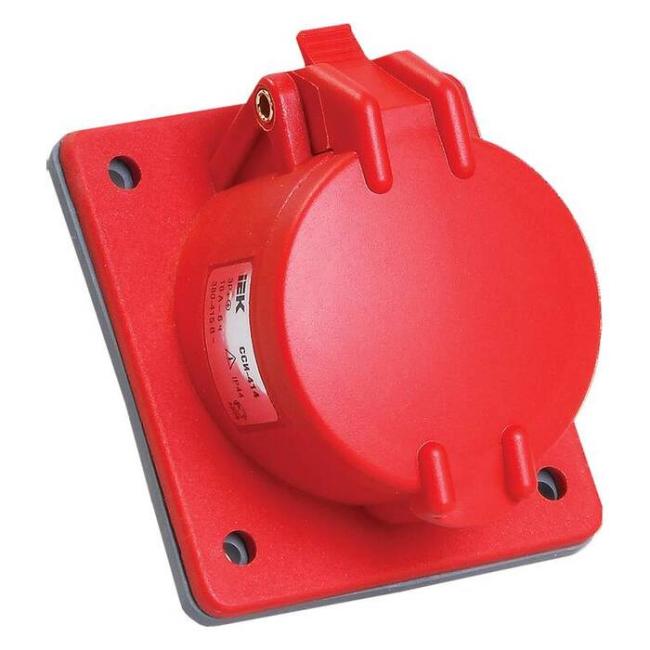 Розетка встраиваемая ССИ-414 16А-6ч/380-415В 3Р+PЕ IP44 MAGNUM ИЭК Розетка встраиваемая ССИ-414 16А-6ч/380-415В 3Р+PЕ IP44 MAGNUM ИЭК