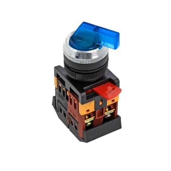 Переключатель ANLC-22 2P синий с подсветкой 380В NO+NC EKF PROxima Переключатель ANLC-22 2P синий с подсветкой 380В NO+NC EKF PROxima