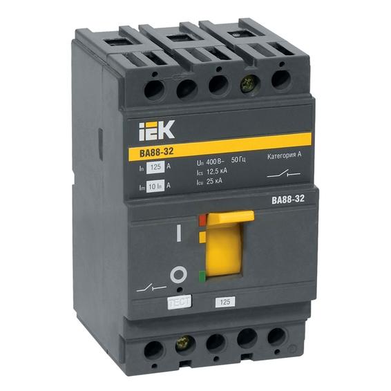 Силовой автомат IEK ВА88 125А, термомагнитный, 25кА, 3P, 125А, SVA10-3-0125 Силовой автомат IEK ВА88 125А, термомагнитный, 25кА, 3P, 125А, SVA10-3-0125