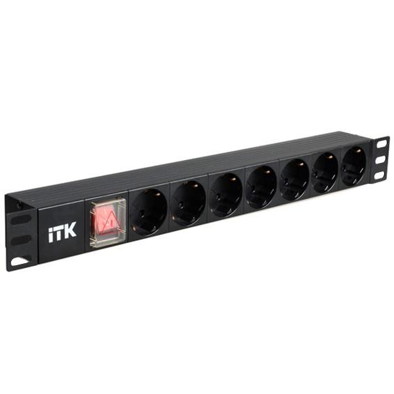 ITK PDU 7 роз. нем. ст, с выкл. и защ. от перенапр., вх.С14 ITK PDU 7 роз. нем. ст, с выкл. и защ. от перенапр., вх.С14