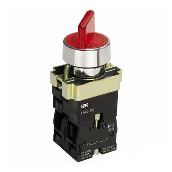 Переключатель LAY5-BK2465 2 положения красный ИЭК Переключатель LAY5-BK2465 2 положения красный ИЭК