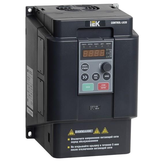 Преобразователь частоты CONTROL-L620 380В, 3Ф 5,5-7,5 kW IEK Преобразователь частоты CONTROL-L620 380В, 3Ф 5,5-7,5 kW IEK