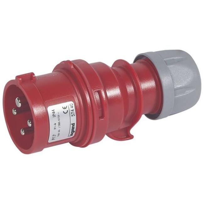 Вилка с переключателем фаз - P17 Tempra Pro - IP 44 - 380/415 В~ - 16 A - 3К+З Вилка с переключателем фаз - P17 Tempra Pro - IP 44 - 380/415 В~ - 16 A - 3К+З