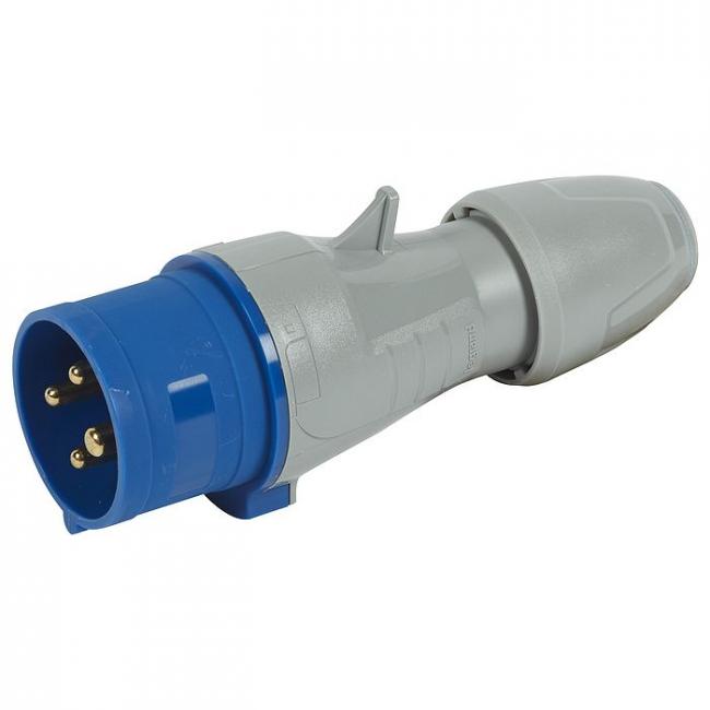 Вилка прямая - P17 Tempra Pro - IP 44 - 200/250 В~ - 16 A - 3К+З Вилка прямая - P17 Tempra Pro - IP 44 - 200/250 В~ - 16 A - 3К+З