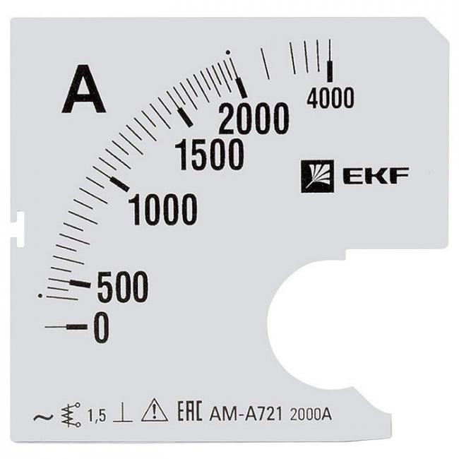 Шкала сменная для A721 2000/5А-1,5 EKF PROxima