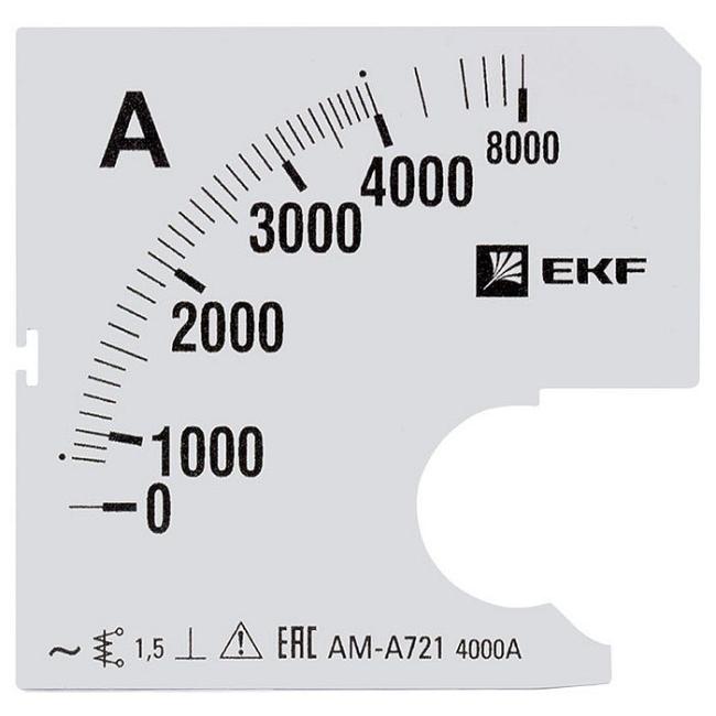 Шкала сменная для A721 4000/5А-1,5 EKF PROxima Шкала сменная для A721 4000/5А-1,5 EKF PROxima
