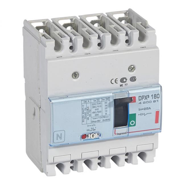 Силовой автомат Legrand DPX?, 36кА, 4P, 25А, 420091 Силовой автомат Legrand DPX?, 36кА, 4P, 25А, 420091