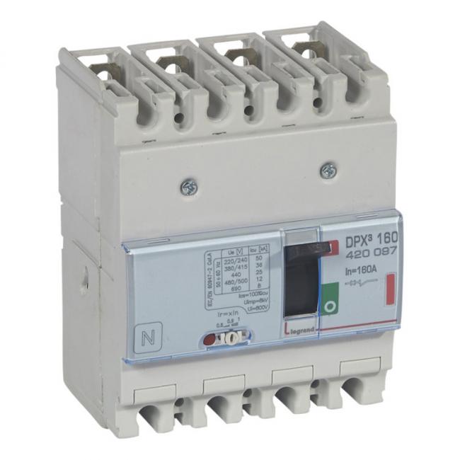 Силовой автомат Legrand DPX?, 36кА, 4P, 160А, 420097 Силовой автомат Legrand DPX?, 36кА, 4P, 160А, 420097