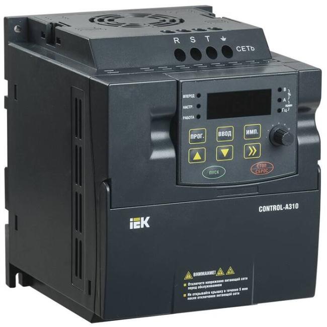 Преобразователь частоты CONTROL-A310 220В, 1Ф 0,75 kW 4A IEK Преобразователь частоты CONTROL-A310 220В, 1Ф 0,75 kW 4A IEK