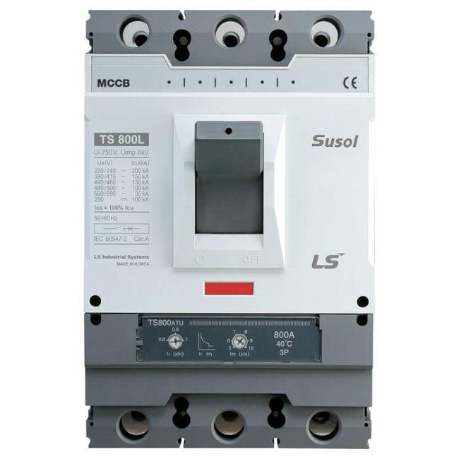 Силовой автомат LSIS TS 800А, FMU, 65кА, 3P, 800А, 0111000800 Силовой автомат LSIS TS 800А, FMU, 65кА, 3P, 800А, 0111000800