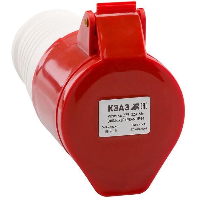 Розетка кабельная 215-16А-6h-380AC-3P+PE+N-IP44 Розетка кабельная 215-16А-6h-380AC-3P+PE+N-IP44