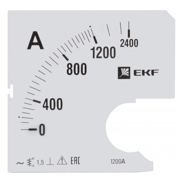 Шкала сменная для A721 1200/5А-1,5 EKF PROxima Шкала сменная для A721 1200/5А-1,5 EKF PROxima