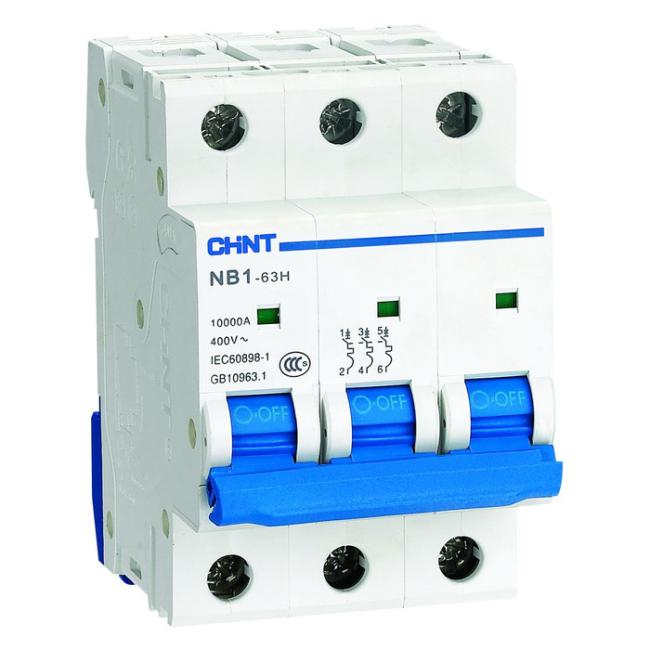 Автоматический выключатель Chint NB1-63 3P 16А (B) 10кА, 179854