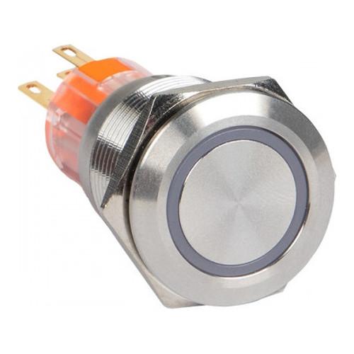 Кнопка S-Pro67 19 мм без фикс. с синей подсв. 230В EKF PROxima Кнопка S-Pro67 19 мм без фикс. с синей подсв. 230В EKF PROxima
