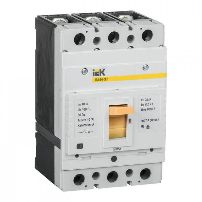 Силовой автомат IEK ВА44, 36кА, 3P, 315А, SVA4410-3-0315-35 Силовой автомат IEK ВА44, 36кА, 3P, 315А, SVA4410-3-0315-35