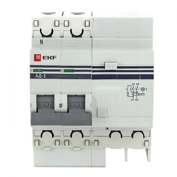 Дифавтомат EKF PROxima 1P+N 40А 4.5 кА, 100 мА ( AC ), DA2-40-100S-pro Дифавтомат EKF PROxima 1P+N 40А 4.5 кА, 100 мА ( AC ), DA2-40-100S-pro