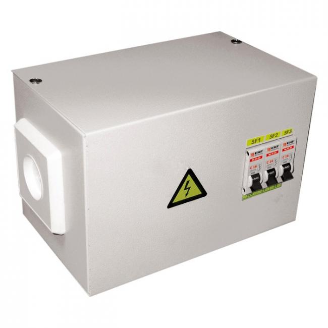 Ящик с понижающим трансформатором ЯТП 0,25кВА 230/24В (2 автомата) EKF Basic