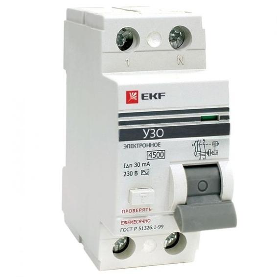 УЗО EKF PROxima 2P 63А 4.5 кА, 300 мА ( AC ), elcb-2-63-300-em-pro УЗО EKF PROxima 2P 63А 4.5 кА, 300 мА ( AC ), elcb-2-63-300-em-pro