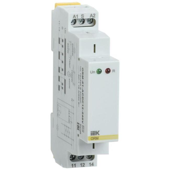Импульсное реле ORM. 1 конт. 12-240 В AC/DC IEK Импульсное реле ORM. 1 конт. 12-240 В AC/DC IEK