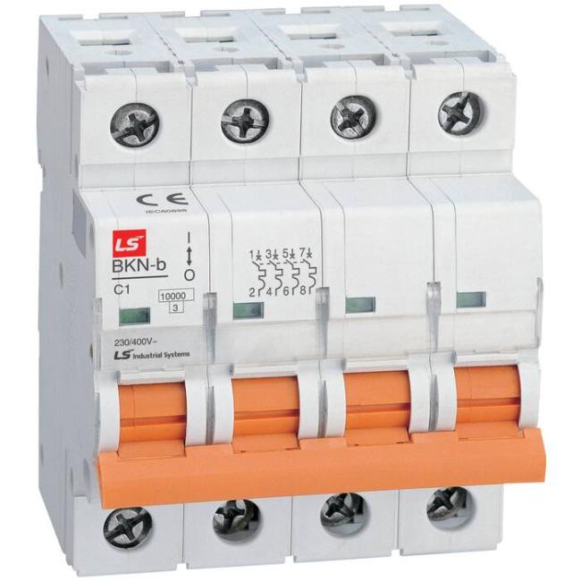 Автоматический выключатель LS Electric BKN 4P 40А (D) 10кА, 061404648B Автоматический выключатель LS Electric BKN 4P 40А (D) 10кА, 061404648B