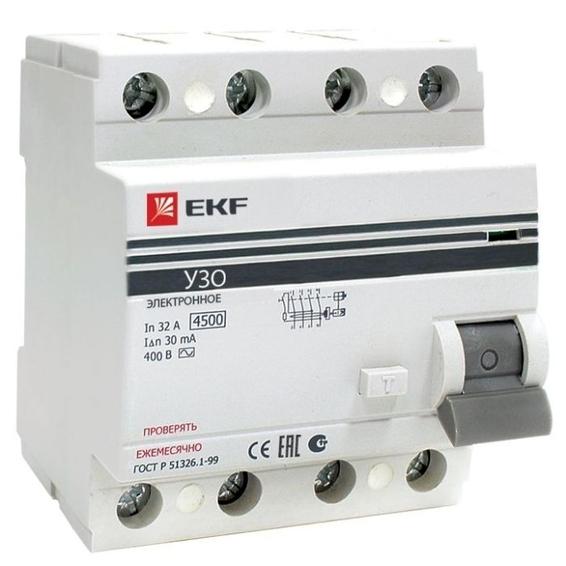 УЗО EKF PROxima 4P 100А 4.5 кА, 300 мА ( S ), elcb-4-100-300S-em-pro УЗО EKF PROxima 4P 100А 4.5 кА, 300 мА ( S ), elcb-4-100-300S-em-pro