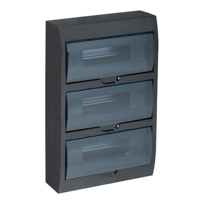 KREPTA 3 Корпус пластиковый ЩРН-П-36 IP41 черный IEK KREPTA 3 Корпус пластиковый ЩРН-П-36 IP41 черный IEK