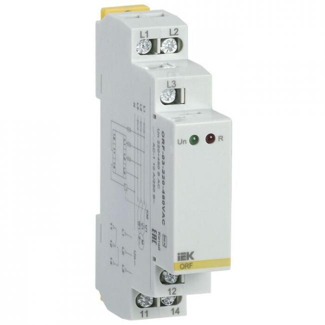 Реле фаз ORF 03. 3ф 220-460 В AC IEK Реле фаз ORF 03. 3ф 220-460 В AC IEK