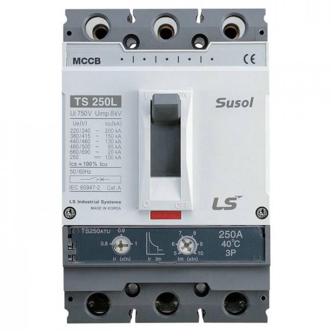 Силовой автомат LS Electric TS250 250А, FMU, 85кА, 3P, 125А, 0105021600 Силовой автомат LS Electric TS250 250А, FMU, 85кА, 3P, 125А, 0105021600