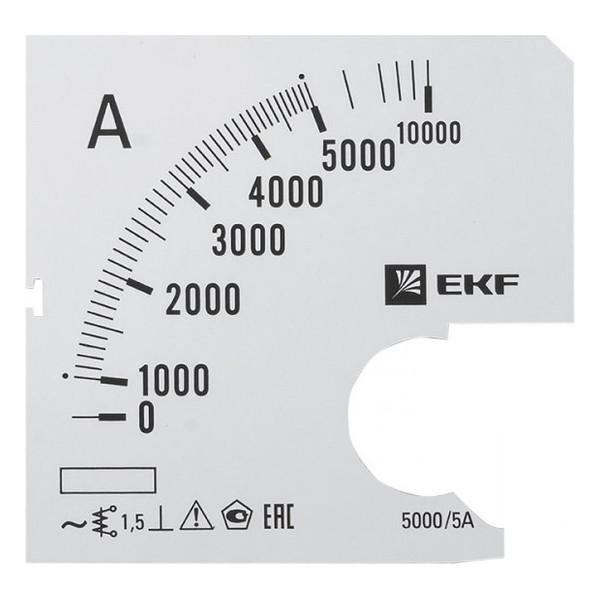 Шкала сменная для A721 5000/5А-1,5 EKF PROxima Шкала сменная для A721 5000/5А-1,5 EKF PROxima