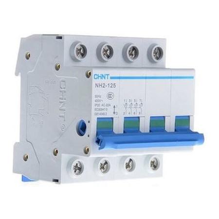 Выключатель нагрузки NH2-125 4P 100A (CHINT) Выключатель нагрузки NH2-125 4P 100A (CHINT)
