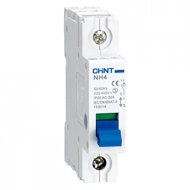 Выключатель нагрузки NH4 1P 63A (CHINT) Выключатель нагрузки NH4 1P 63A (CHINT)