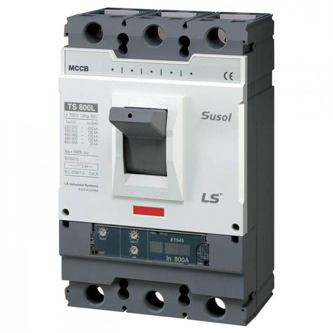 Силовой автомат LS Electric TS800 800А, ETS, 65кА, 3P, 630А, 0111002000 Силовой автомат LS Electric TS800 800А, ETS, 65кА, 3P, 630А, 0111002000