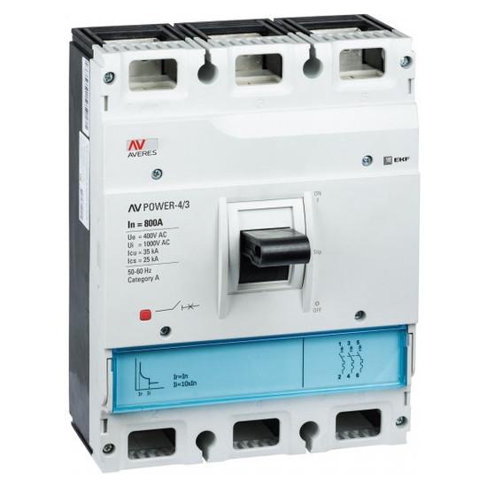 EKF AVERES, 35кА, 3P, 800А, mccb-43-800-TR-av EKF AVERES, 35кА, 3P, 800А, mccb-43-800-TR-av