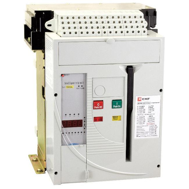Воздушный автомат EKF ВА-450 630А 3P, 55кА, электронный, выкатной, mccb450-1600-630v Воздушный автомат EKF ВА-450 630А 3P, 55кА, электронный, выкатной, mccb450-1600-630v