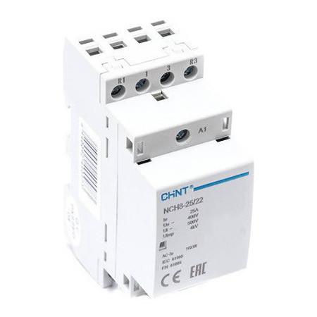 Модульный контактор Chint NCH8 2НО+2НЗ 25А 230В AC, 256091 Модульный контактор Chint NCH8 2НО+2НЗ 25А 230В AC, 256091