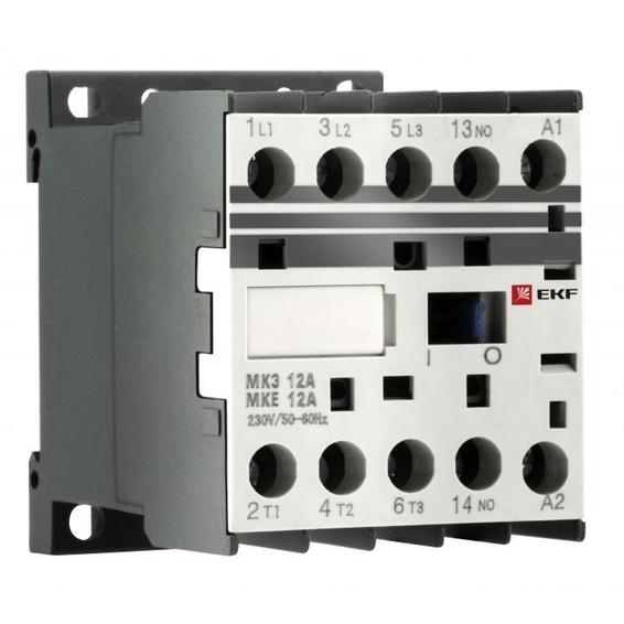 Контактор EKF МКЭ 3P 6А 24В AC, Mctr-s-6-24 Контактор EKF МКЭ 3P 6А 24В AC, Mctr-s-6-24
