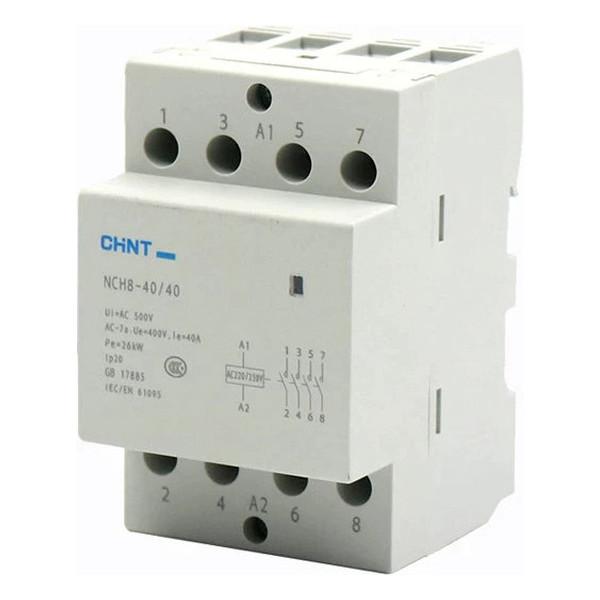 Модульный контактор Chint NCH8 4НО 40А 24В AC, 256098 Модульный контактор Chint NCH8 4НО 40А 24В AC, 256098