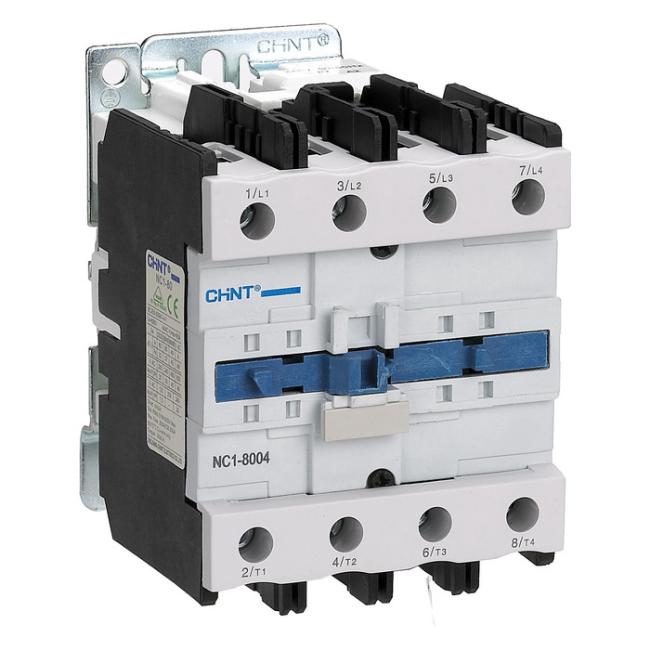 Контактор Chint NC1 4P 80А 24В AC 37кВт, 222896 Контактор Chint NC1 4P 80А 24В AC 37кВт, 222896