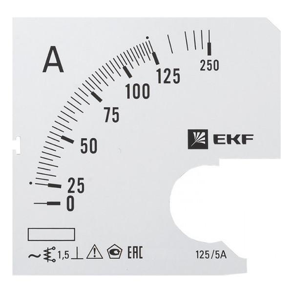 Шкала сменная для A961 125/5А-1,5 EKF PROxima Шкала сменная для A961 125/5А-1,5 EKF PROxima