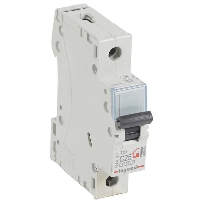 Автоматический выключатель Legrand TX? 1P 25А (C) 6кА, 404030 Автоматический выключатель Legrand TX? 1P 25А (C) 6кА, 404030