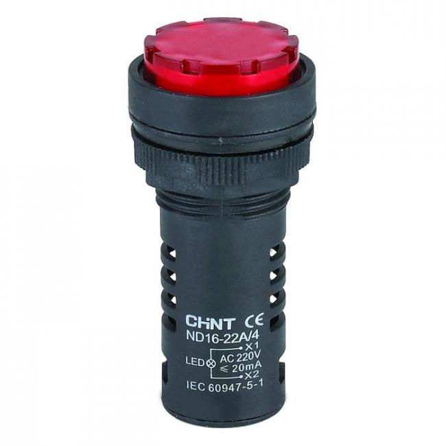 Сигнализатор звуковой ND16-22FS ?22 мм красный LED АС/DC24В (R)(CHINT) Сигнализатор звуковой ND16-22FS ?22 мм красный LED АС/DC24В (R)(CHINT)