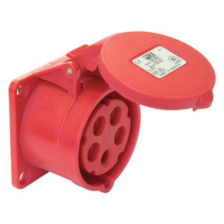 Розетка скрытой установки IP44 16A 3P+E 400V (упак. 1шт) Розетка скрытой установки IP44 16A 3P+E 400V (упак. 1шт)