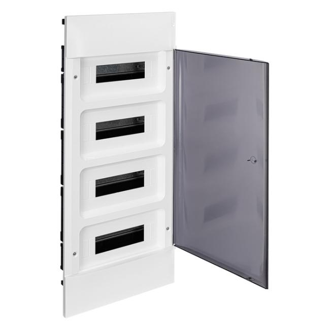 Practibox S Пластиковый щиток Встраиваемый 4X12 Дымчатая дверь Practibox S Пластиковый щиток Встраиваемый 4X12 Дымчатая дверь
