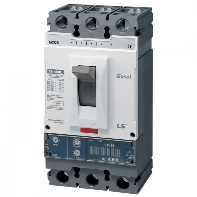 Силовой автомат LSIS TS 400А, ETM33, 50кА, 3P, 400А, 0108017700 Силовой автомат LSIS TS 400А, ETM33, 50кА, 3P, 400А, 0108017700