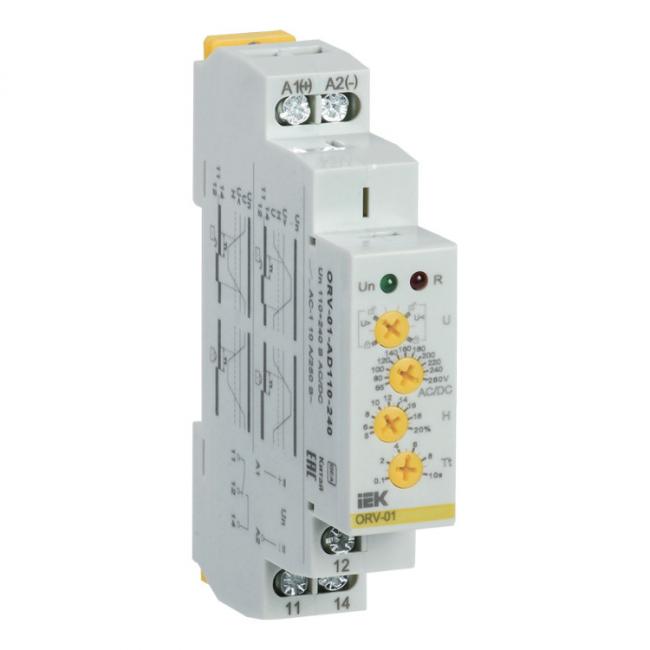Реле напряжения ORV. 1ф 110-240 В AC/DC IEK Реле напряжения ORV. 1ф 110-240 В AC/DC IEK